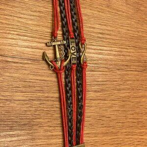 Braided Bracelet Lovely Infinity Friendship Multilayer Charm Leather Fashion